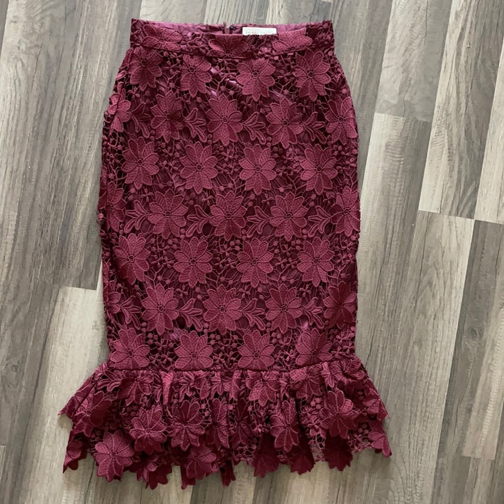 Rachel Parcell Ruffle Pencil Skirt
